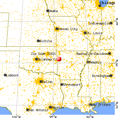 Alma, AR (72921) map from a distance