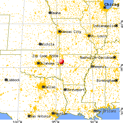 Chester, AR (72934) map from a distance