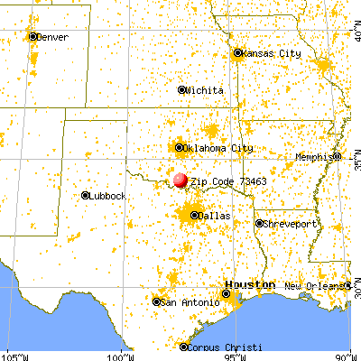 Wilson, OK (73463) map from a distance