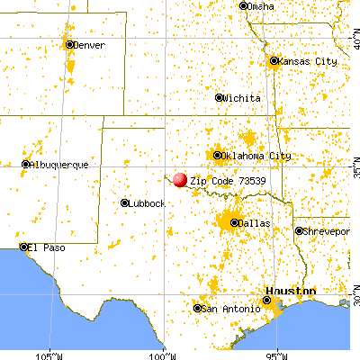 Elmer, OK (73539) map from a distance