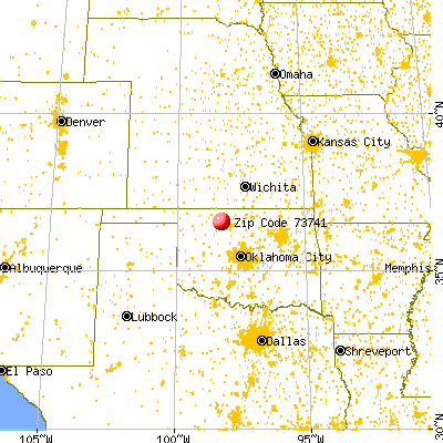 Helena, OK (73741) map from a distance