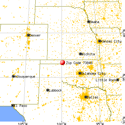Laverne, OK (73848) map from a distance