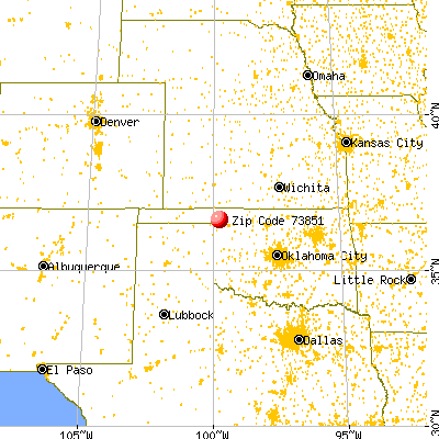 May, OK (73851) map from a distance