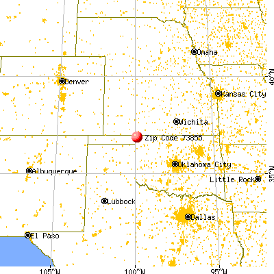 Rosston, OK (73855) map from a distance