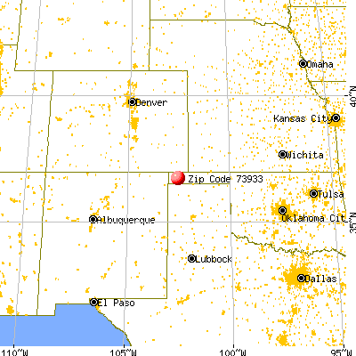 Boise, OK (73933) map from a distance