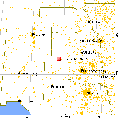 Turpin, OK (73950) map from a distance