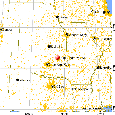 Sperry, OK (74073) map from a distance