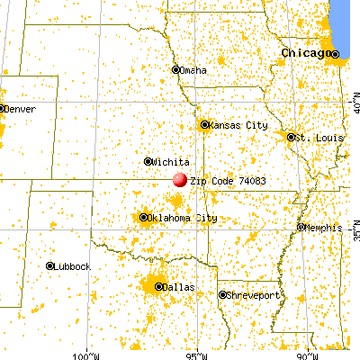 Wann, OK (74083) map from a distance