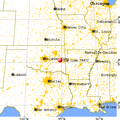 Whitefield, OK (74472) map from a distance