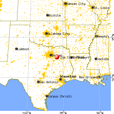 Canton, TX (75103) map from a distance
