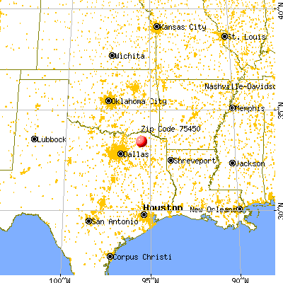 75450 map from a distance