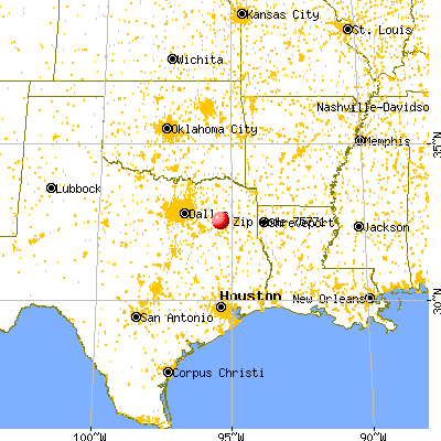 Lindale, TX (75771) map from a distance