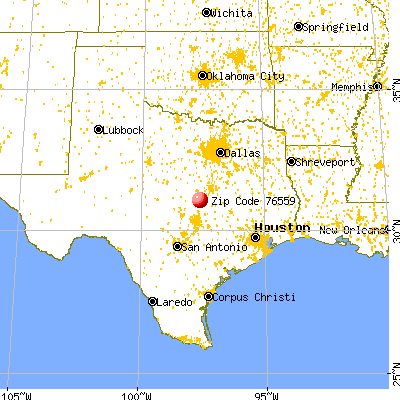 Nolanville, TX (76559) map from a distance
