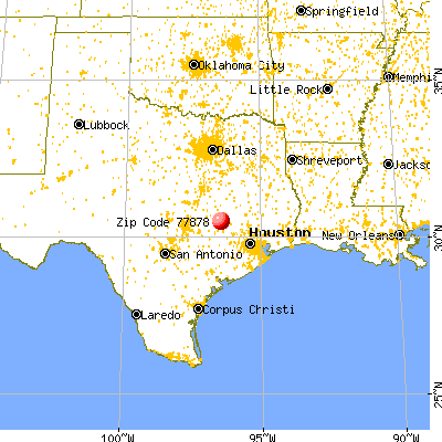 Snook, TX (77878) map from a distance