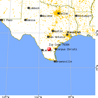 San Diego, TX (78384) map from a distance