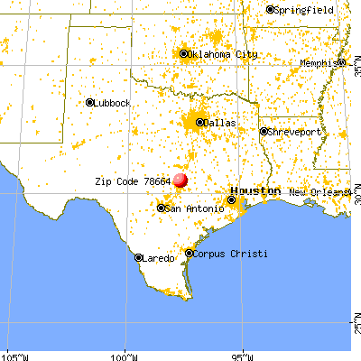 Round Rock, TX (78664) map from a distance