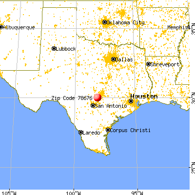 Wimberley, TX (78676) map from a distance