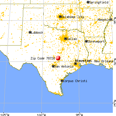 Austin, TX (78726) map from a distance