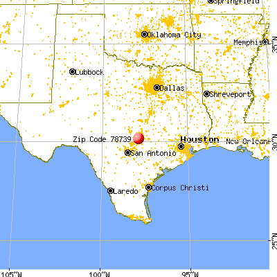 Austin, TX (78739) map from a distance