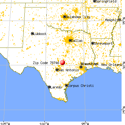 Austin, TX (78746) map from a distance
