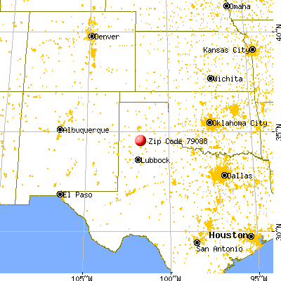 Tulia, TX (79088) map from a distance