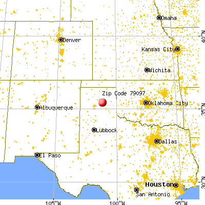 White Deer, TX (79097) map from a distance