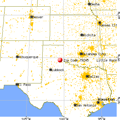 Memphis, TX (79245) map from a distance