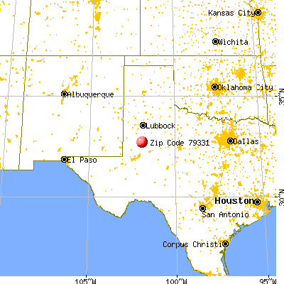 Lamesa, TX (79331) map from a distance