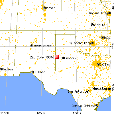 Morton, TX (79346) map from a distance