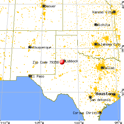 Ropesville, TX (79358) map from a distance