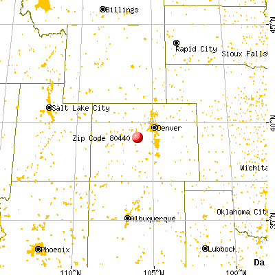 Fairplay, CO (80440) map from a distance