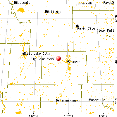 Kremmling, CO (80459) map from a distance