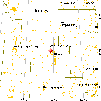 Allenspark, CO (80510) map from a distance