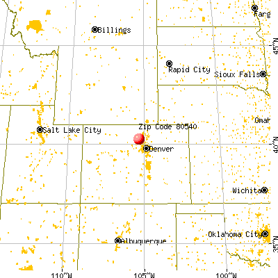 Allenspark, CO (80540) map from a distance