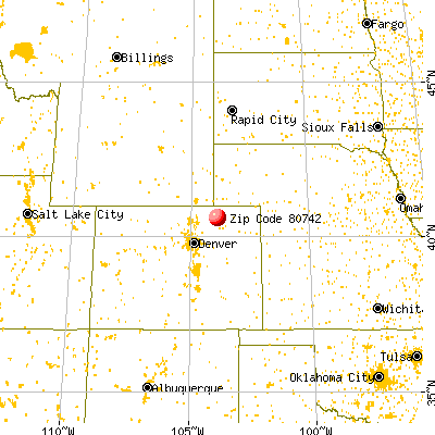 Raymer, CO (80742) map from a distance