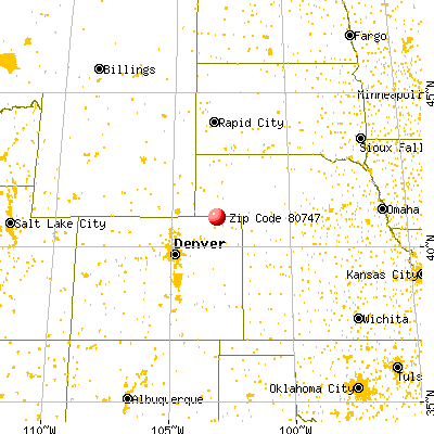 Peetz, CO (80747) map from a distance
