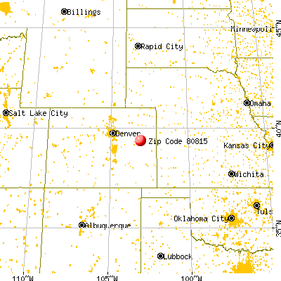 Flagler, CO (80815) map from a distance
