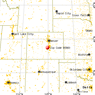 Victor, CO (80860) map from a distance