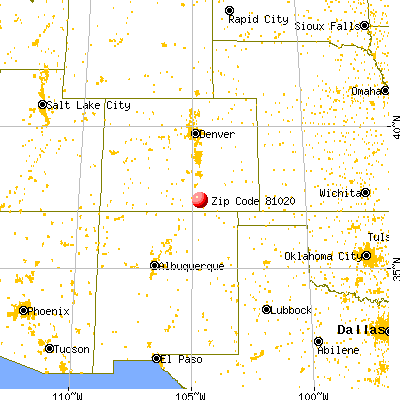 Lynn, CO (81020) map from a distance