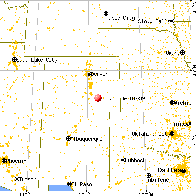 Fowler, CO (81039) map from a distance