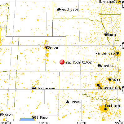 Lamar, CO (81052) map from a distance
