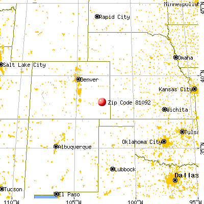 Wiley, CO (81092) map from a distance