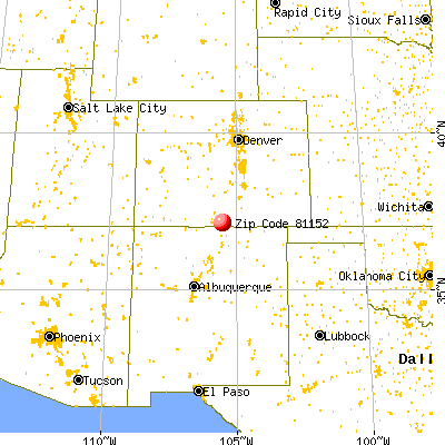 San Luis, CO (81152) map from a distance