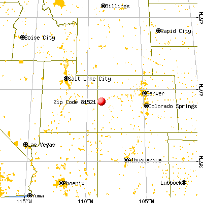 Fruita, CO (81521) map from a distance