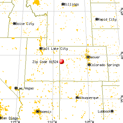 Loma, CO (81524) map from a distance