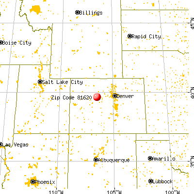 Avon, CO (81620) map from a distance