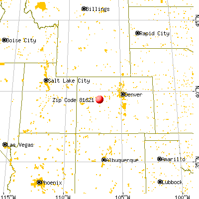 Basalt, CO (81621) map from a distance