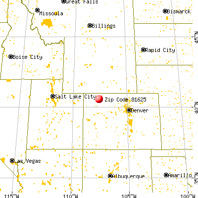 Craig, CO (81625) map from a distance