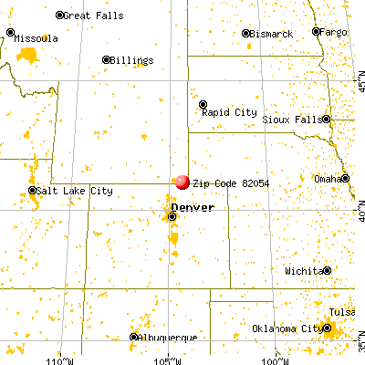 Carpenter, WY (82054) map from a distance