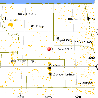 Glendo, WY (82213) map from a distance